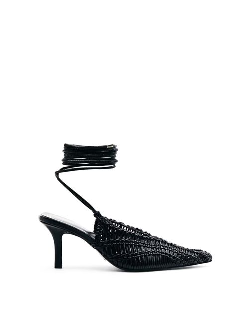 Slingback intrecciate Handcraft Minimal Shape Nero Patrizia Pepe | 8Z0139 L109K103